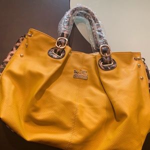 Yellow Coach Bag